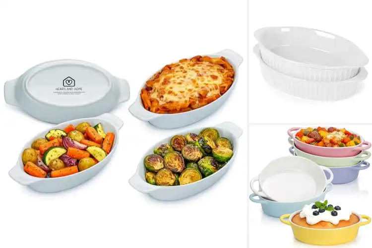 Detailed view of best porcelain gratin dishes