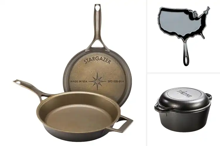Detailed view of Best Quality American Made Cast Iron Cookware