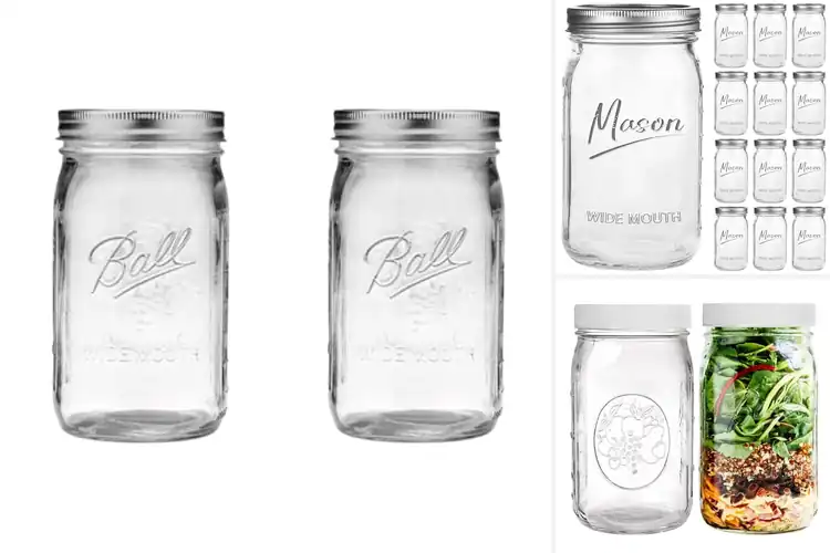 Detailed view of Best Quart Mason Jar With Lids: Secure, Stylish & Multi-Use
