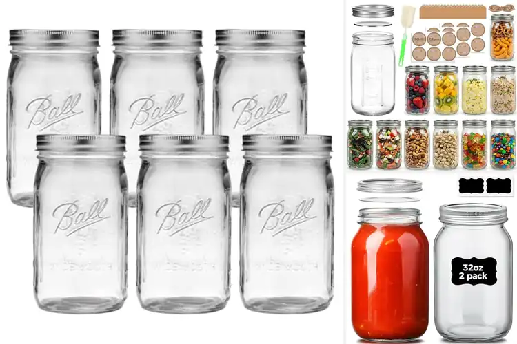 Detailed view of Best Quart Size Jars