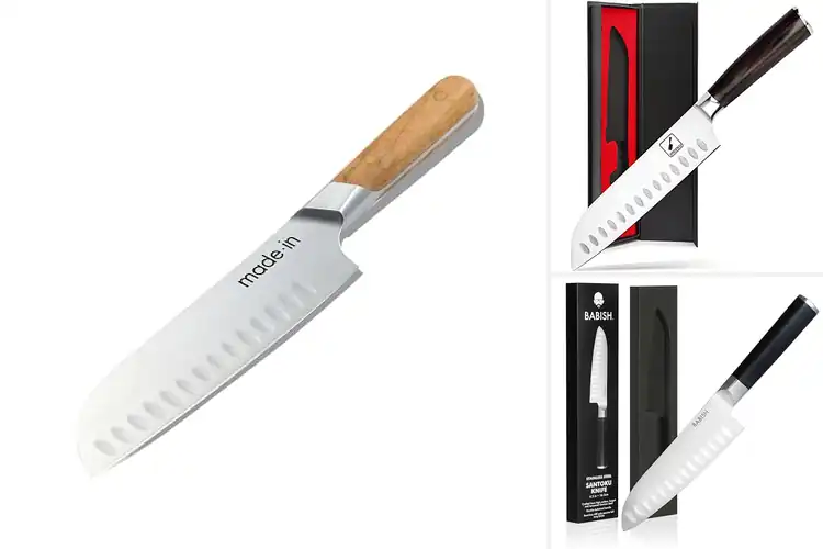 Detailed view of 10 Best Santoku Knives for Effortless Cooking