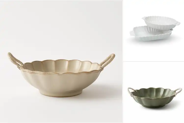 Detailed view of Best Scalloped Handles Dishes