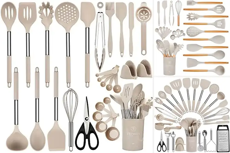 Detailed view of 10 Best Silicone Kitchen Utensils Sets for Effortless Cooking