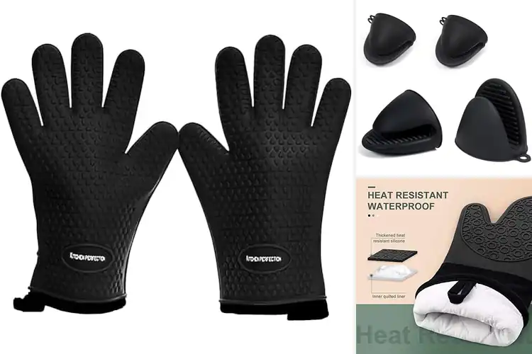 Detailed view of 10 Best Silicone Oven Mitts for Safe Cooking Adventures