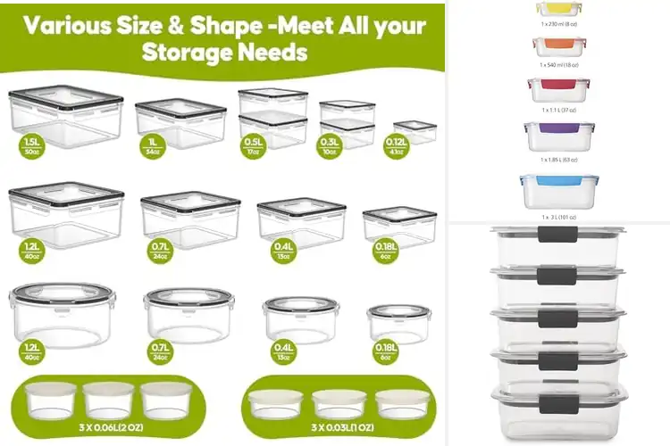 Detailed view of 10 Best Stackable Food Storage to Declutter Your Pantry