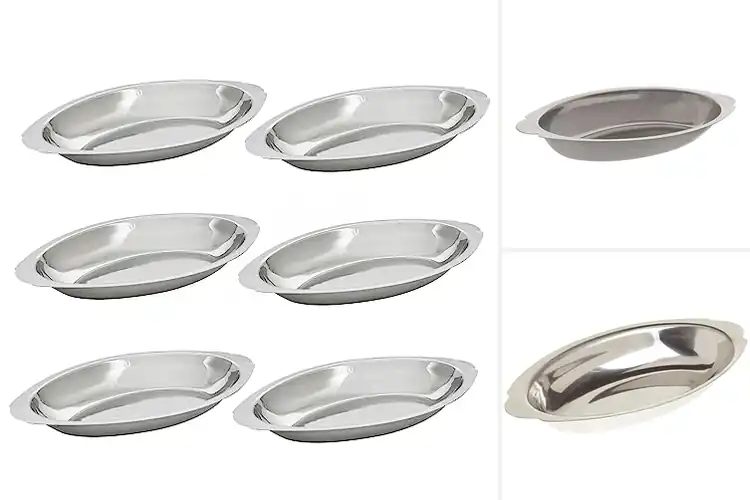 Detailed view of Best Stainless Steel Au Gratin Dishes