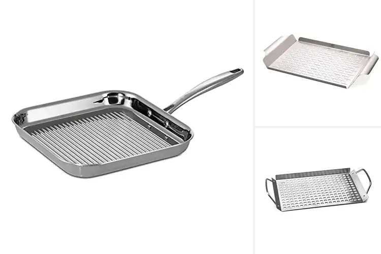 Detailed view of Best Stainless Steel Grilling Pans