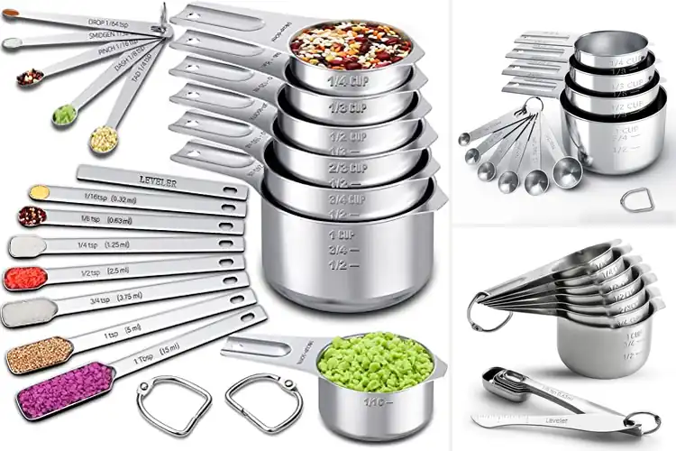 Detailed view of 10 Best Stainless Steel Measuring Cups Sets for Accurate Cooking