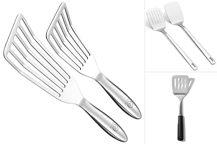 Detailed view of 10 Best Stainless Steel Spatulas for Effortless Cooking