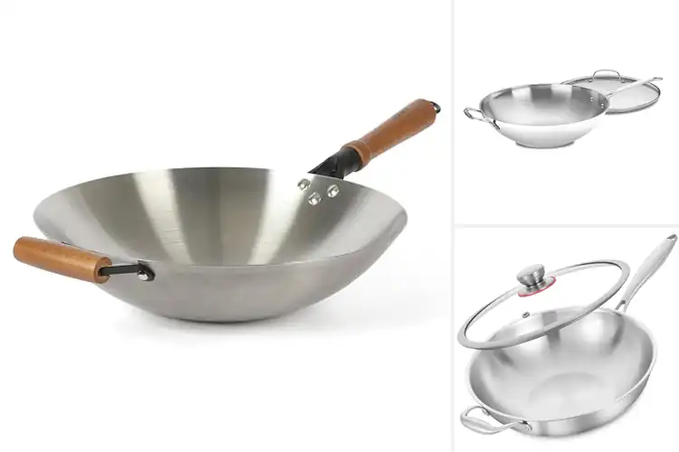 Detailed view of Best Stainless Steel Stir Fry Pans