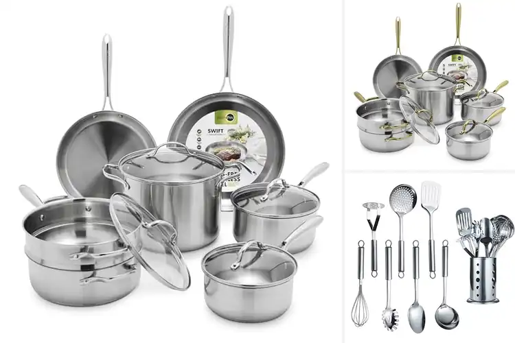 Detailed view of 10 Best Stainless Steel Utensils for Effortless Cooking