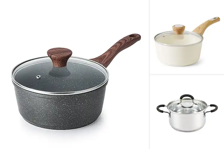 Detailed view of Best Stay Cool Handle Sauce Pots
