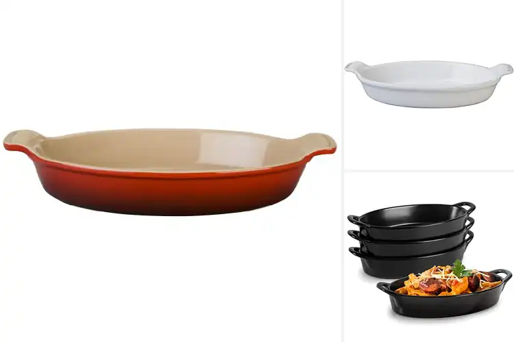 Detailed view of Best Stoneware Oval Gratins