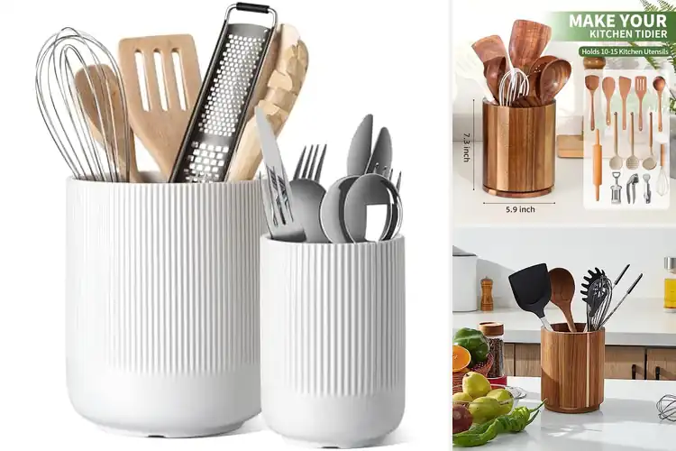 Detailed view of 10 Best Utensil Holders for a Neat and Stylish Kitchen