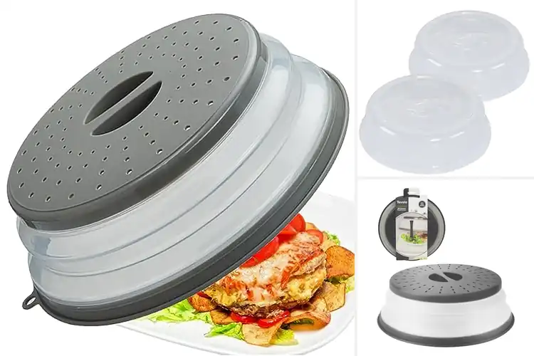 Detailed view of Best Vented Microwave Cover: Keep Food Hot & Kitchen Clean