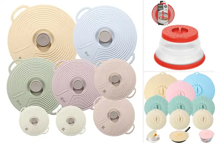 Detailed view of 10 Best Vented Silicone Lids: Spill-Proof Kitchen Essentials