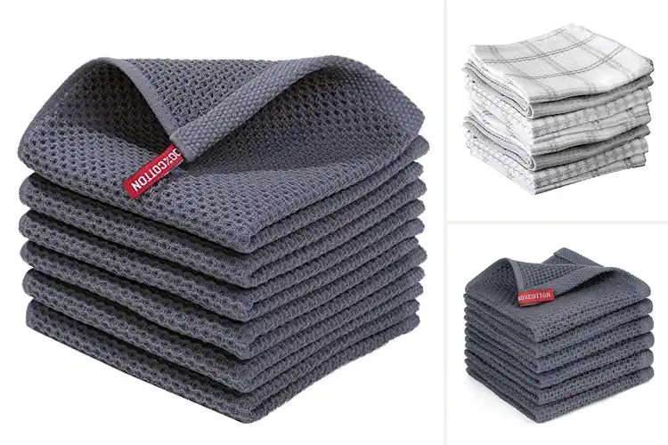 Detailed view of 10 Best Waffle Weave Dish Cloths for Easy & Efficient Cleaning