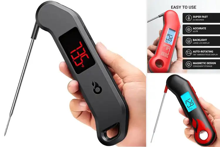 Detailed view of 10 Best Waterproof Cooking Thermometers for Perfect Meals