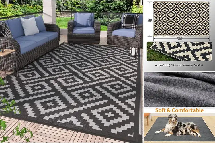 Detailed view of 10 Best Waterproof Rugs for All-Weather Comfort