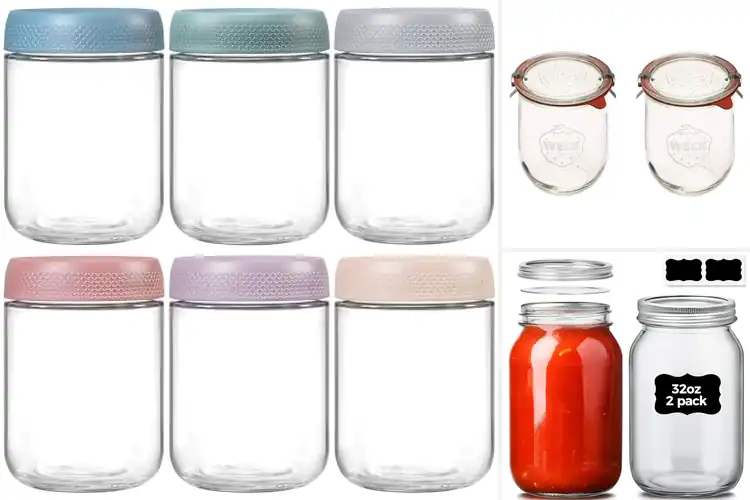 Detailed view of Best Wide Mouth Glass Jars