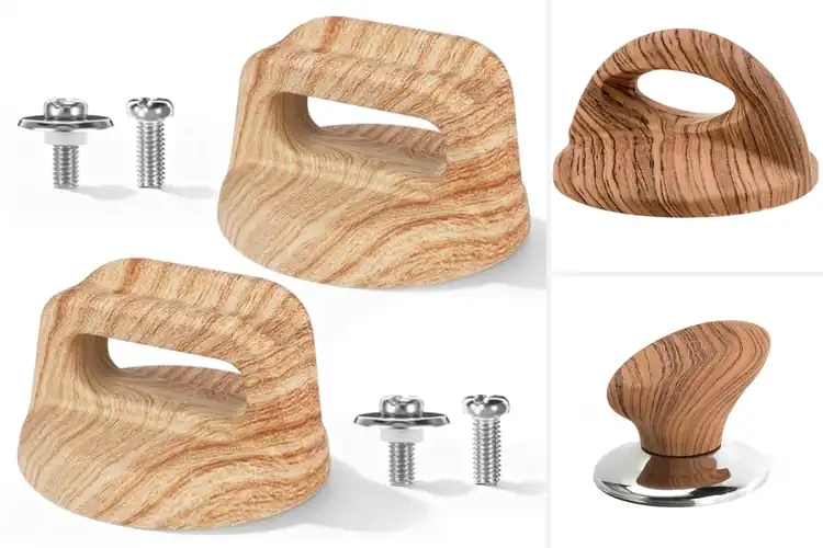 Detailed view of Best Woodgrain Bakelite Handle
