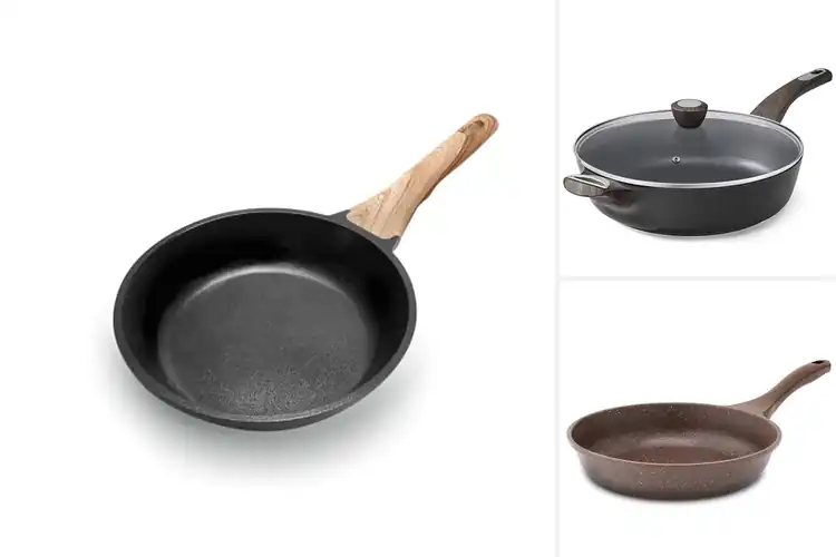 Detailed view of 10 Best Woodgrain Handle Nonstick Frying Pans for Perfect Cooking