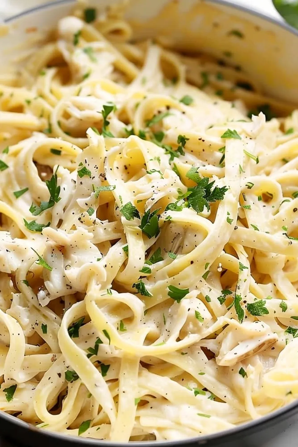 Crab Fettuccine Alfredo Photo