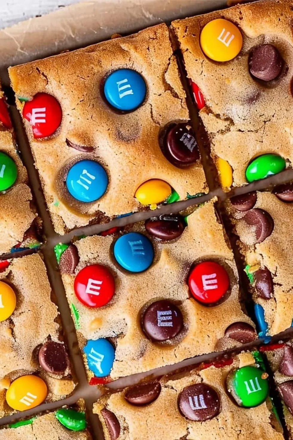 M&M Cookie Bars Photo