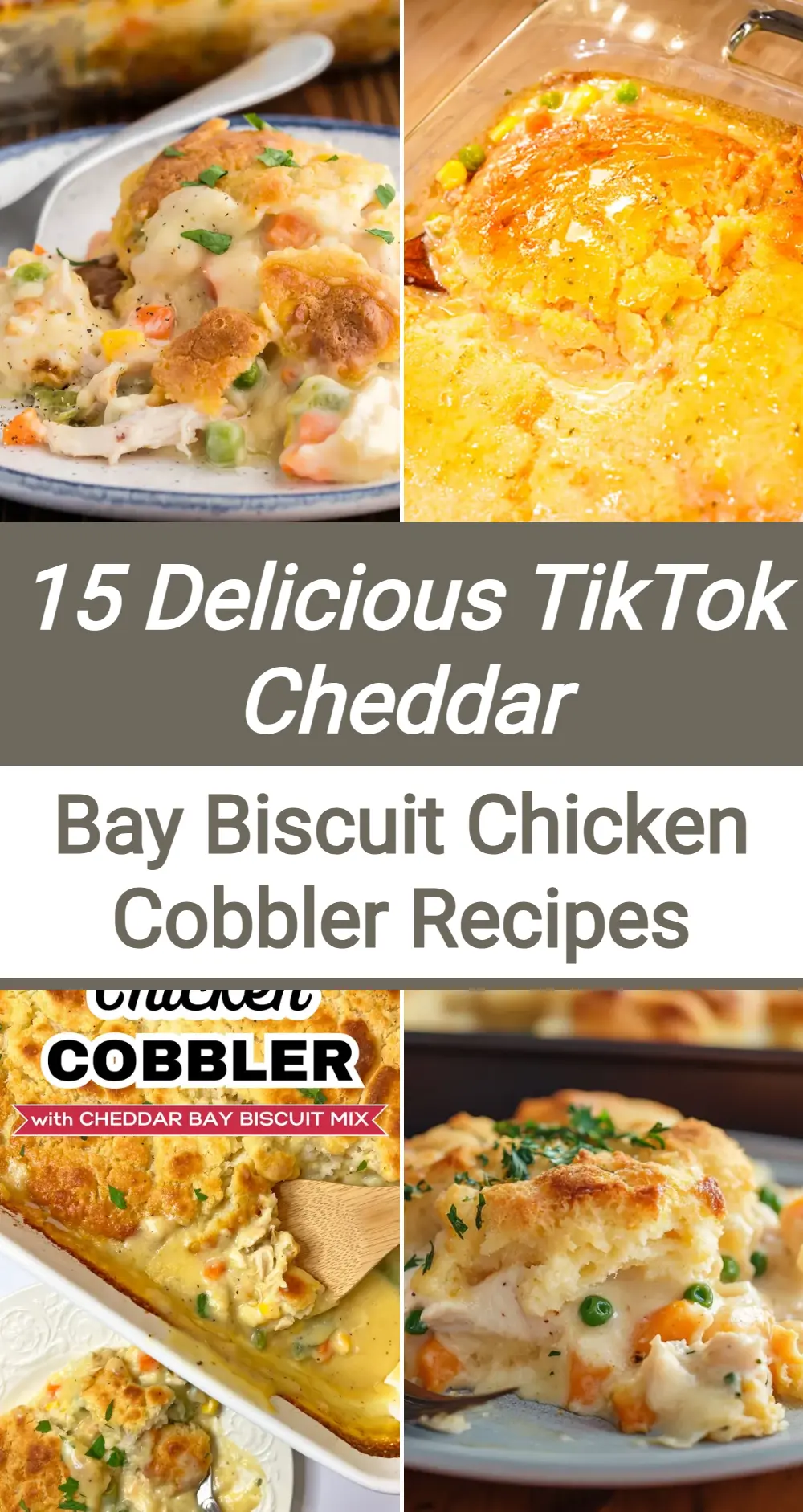 Photo of TikTok Cheddar Bay Biscuit Chicken Cobbler